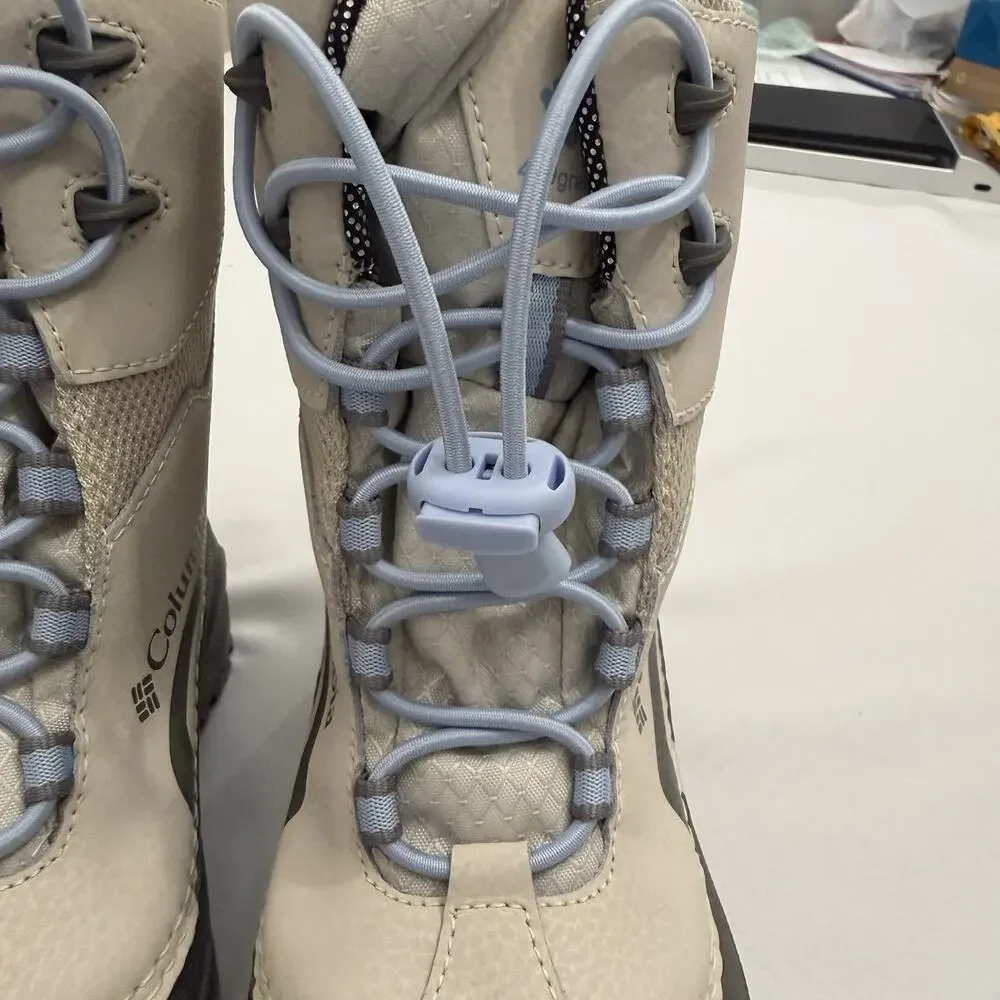 Columbia Youth Bugaboot Plus V Omni-Heat Waterproof Snow Boots Sz 2 Fawn